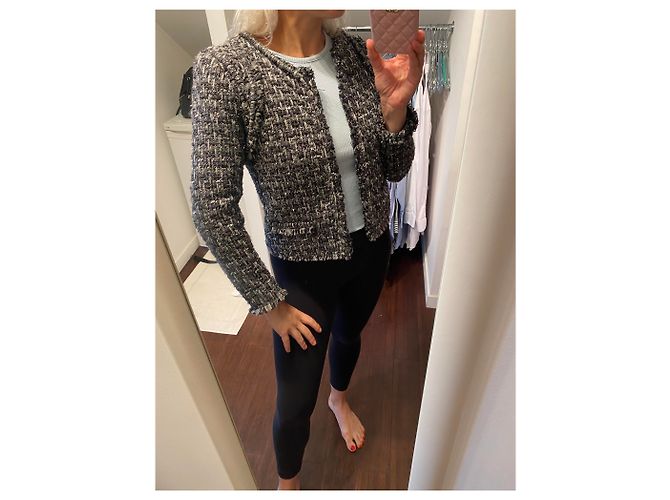 Iro Tweed Jacke Grau - Ansicht 4
