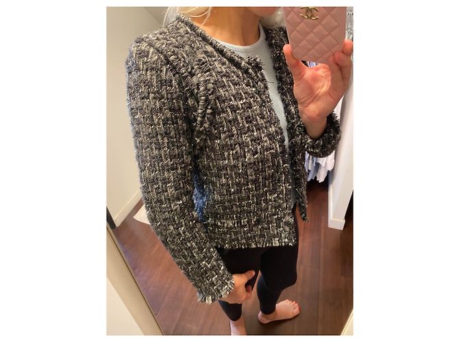 Iro Tweed Jacke Grau - Ansicht 5