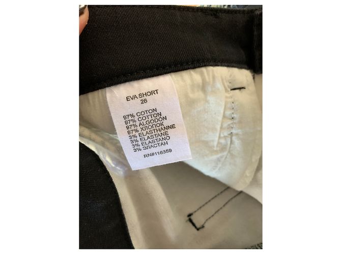 Pantaloncini in denim American Retro Eva Blu - vista 5