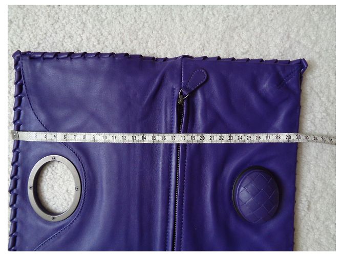 Pochette Bottega Veneta Intrecciato in pelle viola Porpora - vista 10