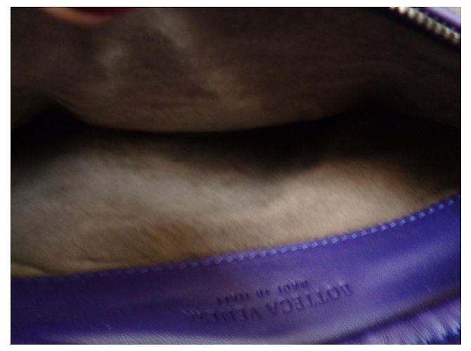 Pochette Bottega Veneta Intrecciato in pelle viola Porpora - vista 5