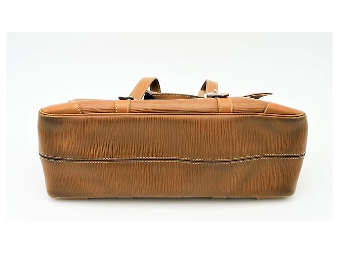 Louis Vuitton Ségur in pelle Epi marrone - vista 8
