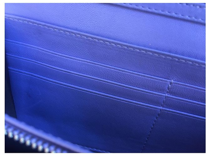Christian Dior Pochette portafoglio Lady Dior in pelle cannage lilla Porpora - vista 16