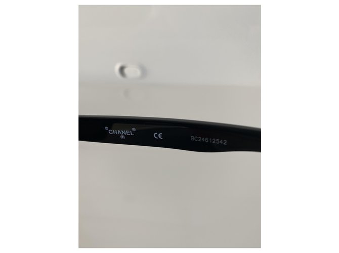 Cambon Chanel Occhiali da sole Nero Bianco - vista 2