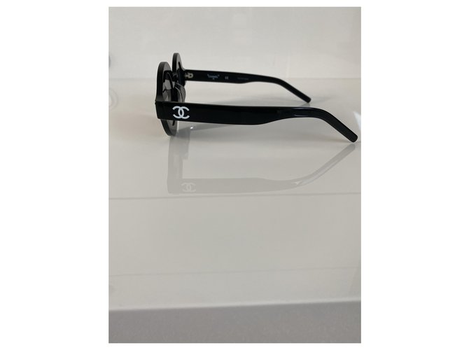 Cambon Chanel Occhiali da sole Nero Bianco - vista 6