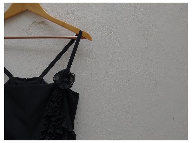 Escada Kleid Schwarz aus Polyester Größe 40 - Ansicht 4