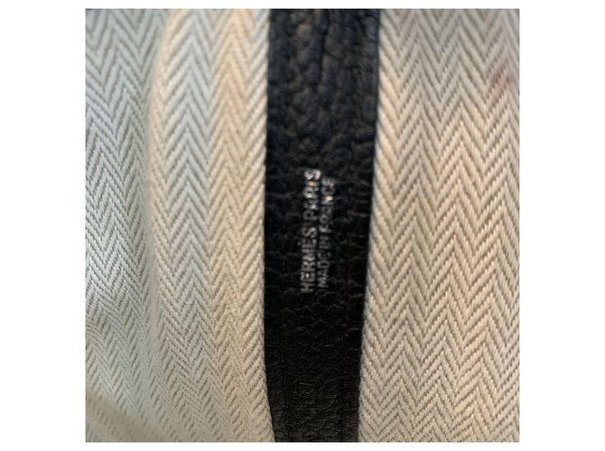 Borsa Hermès Garden Party Back in pelle nera Nero - vista 2