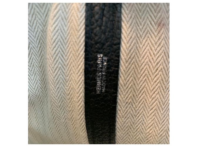 Borsa Hermès Garden Party Back in pelle nera Nero - vista 9