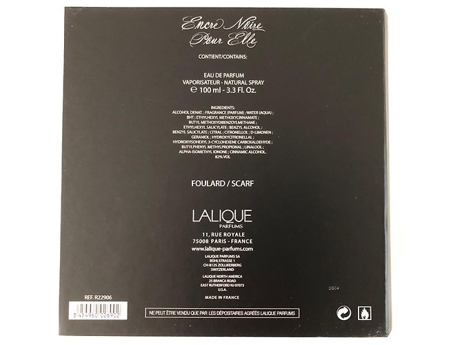 Set profumo e sciarpa LALIQUE "Black Ink" - vista 4
