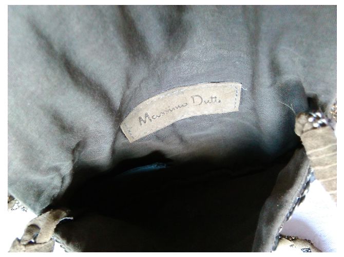 Bolso de mano Massimo Dutti Bronce con cadena - vista 4