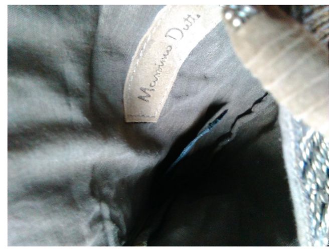 Bolso de mano Massimo Dutti Bronce con cadena - vista 5