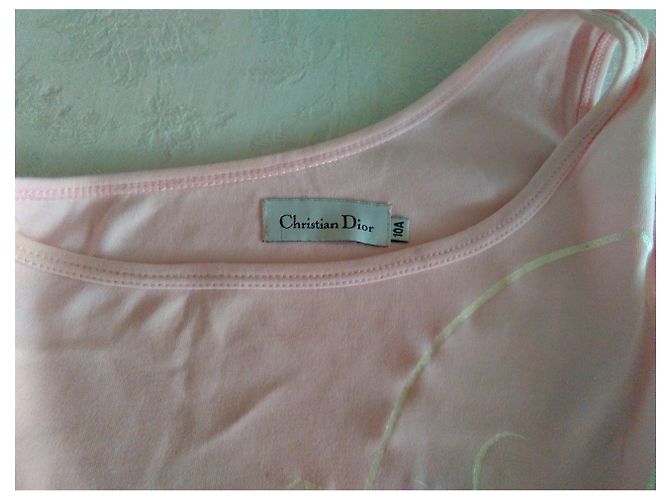 Baby Dior TOP DIOR CRISTIANO en Algodón Rosa - vista 2