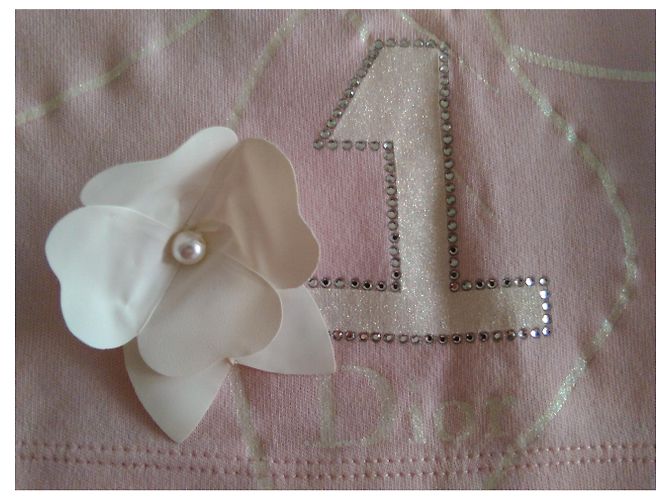 Baby Dior TOP DIOR CRISTIANO en Algodón Rosa - vista 3