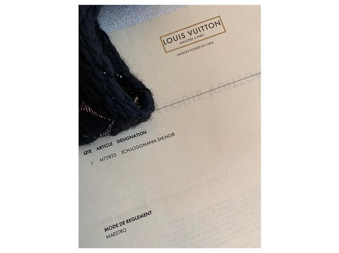 Louis Vuitton Lenços Preto - vista 8