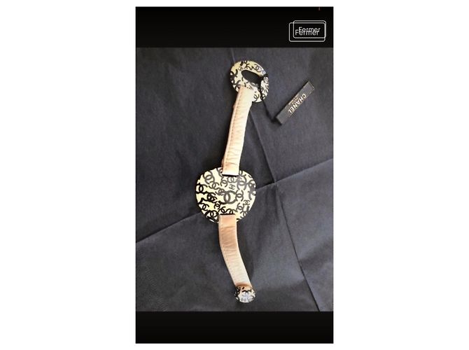 Cambon Chanel Lederarmband in Eggshell Aus weiß - Ansicht 2