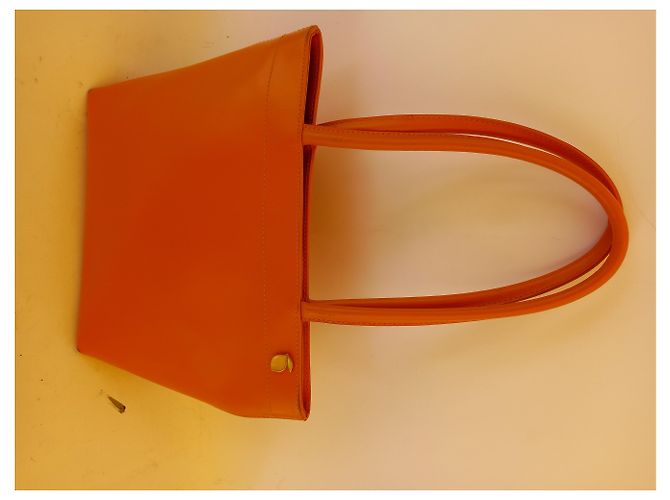 Bolsa de mão Furla em couro coral - vista 2