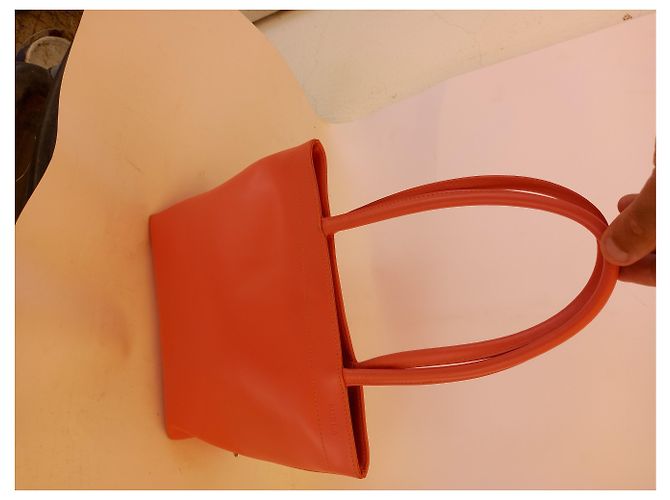 Bolsa de mão Furla em couro coral - vista 5