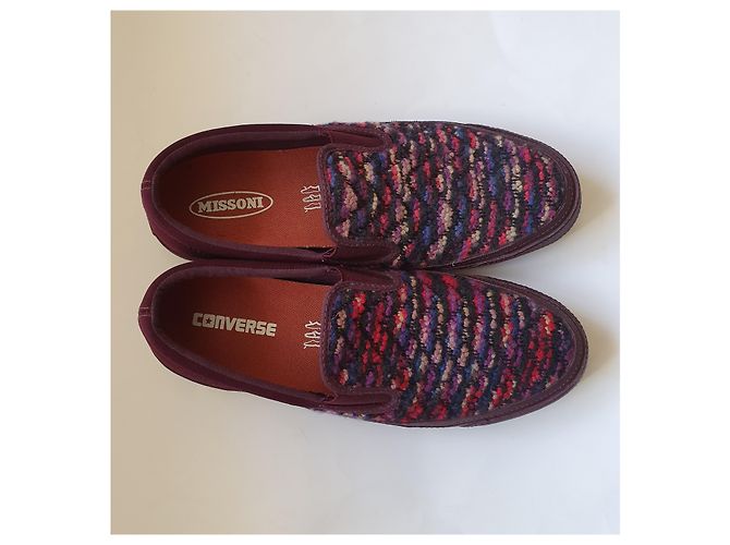 Sneakers Missoni x Converse Multicolore in Tela - vista 2