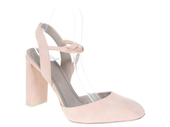 Décolleté Aeyde in camoscio rosa chiaro - vista 2