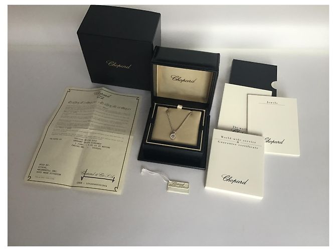 Chopard Happy Diamonds 18K Weißgold Diamant Halskette - Ansicht 5