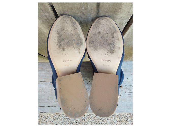 Botines Chloé de neopreno p 39 Azul - vista 7