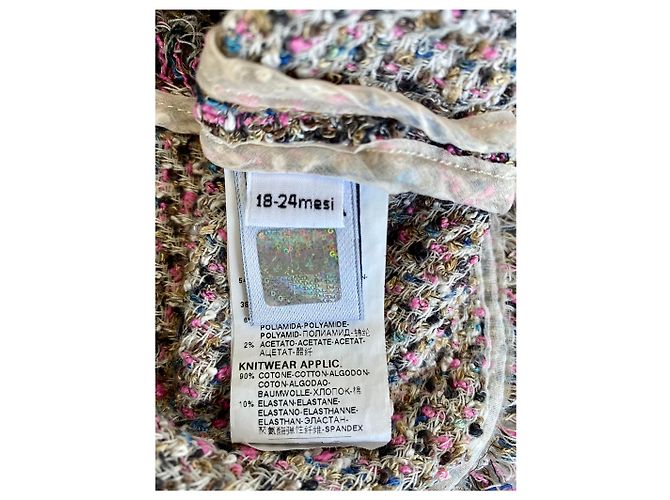 Vestido D&G Junior de Algodón y Tweed Multicolor - vista 5