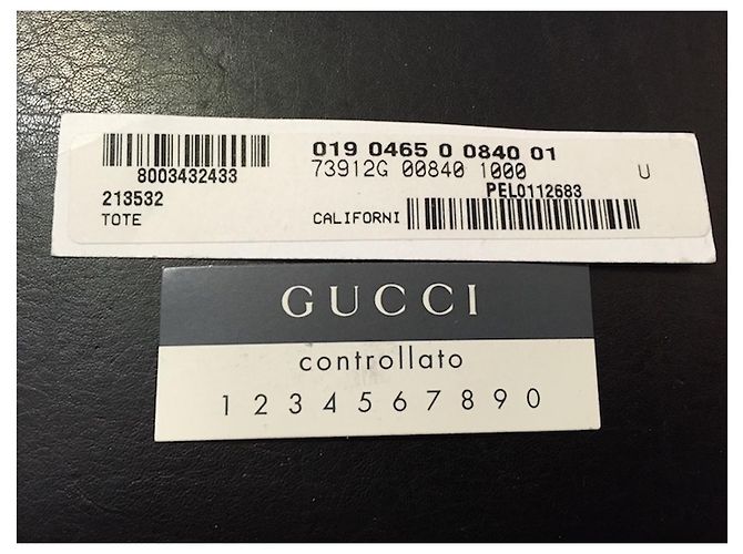 Borsa da viaggio Gucci CALIFORNI in pelle nera con certificato Nero - vista 7
