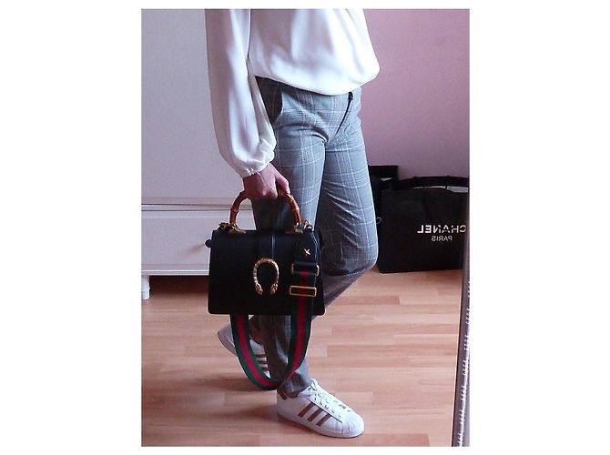 GUCCI DIONYSUS BAMBOO PELLE NERA - vista 10