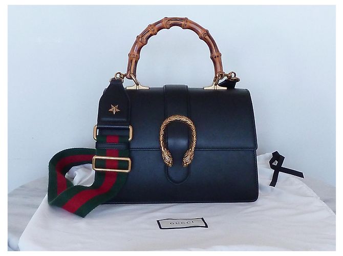 GUCCI DIONYSUS BAMBOO PELLE NERA - vista 9