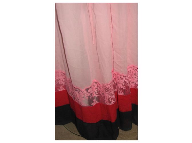 Vestido de chiffon kaftan de iceberg Rosa Vermelho Azul marinho - vista 4