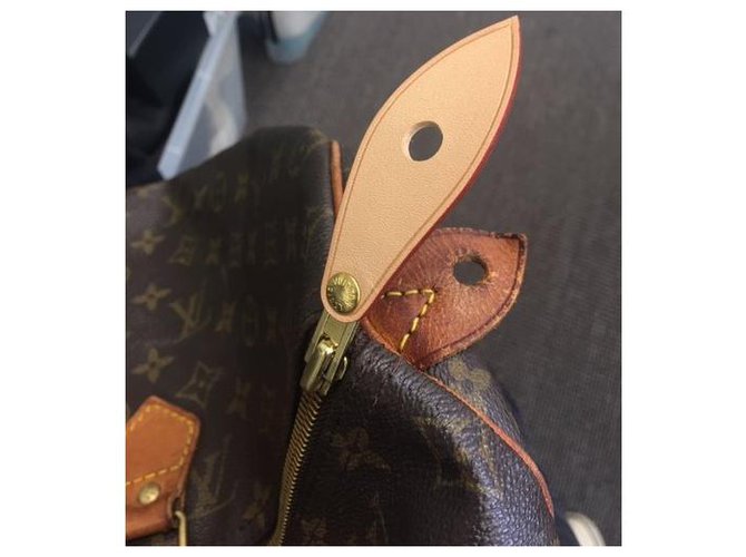 Louis Vuitton Speedy 40 Monogram Marrone Pelle - vista 3