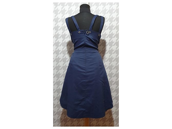 Autre Marque Save The Queen Kleider Weiß Blau - Ansicht 3