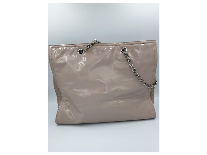 Borsa Tote Chanel Rosa Vernice - vista 3