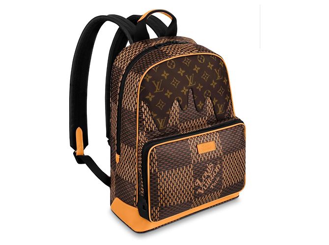 Louis Vuitton Zaino LV x Nigo Campus Marrone - vista 3