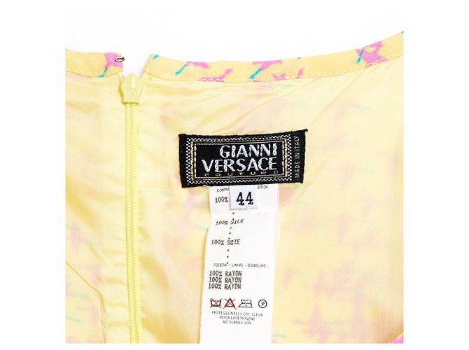 Gianni Versace HAUTE COUTURE AMARILLO SEDA FR40 - vista 3