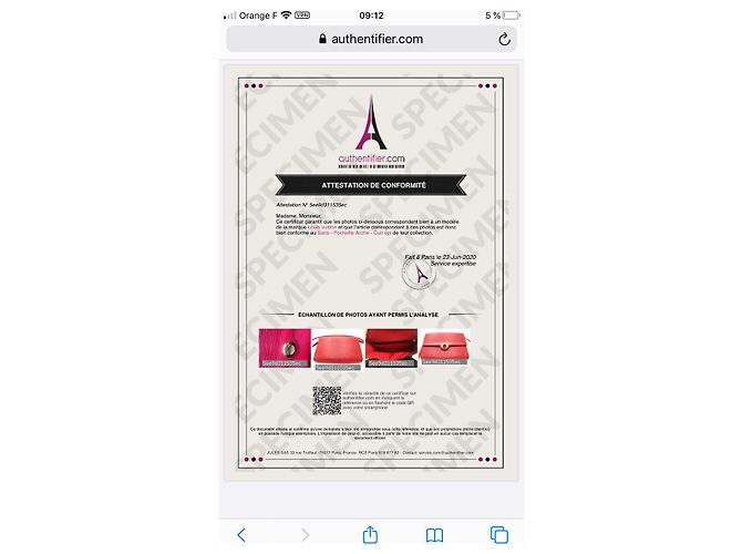 Louis Vuitton Arche Epi Rouge Borsa a tracolla in pelle rossa Rosso - vista 15