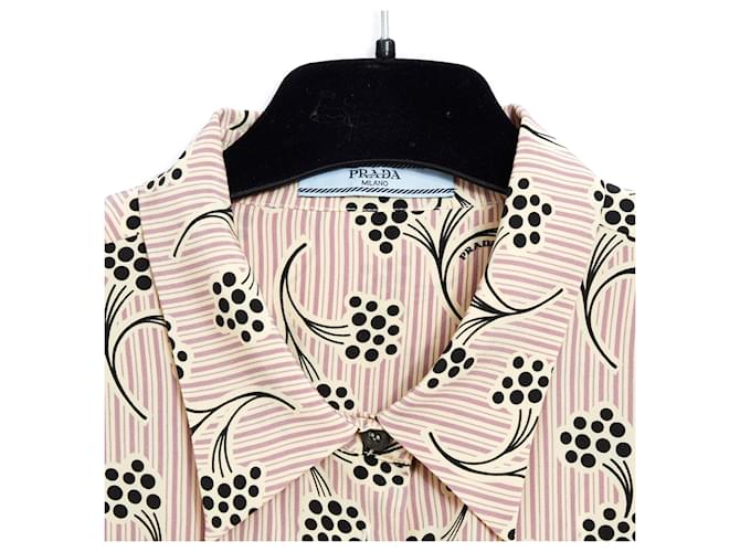 Prada BACCHE ROSA SETA FR40 - vista 3