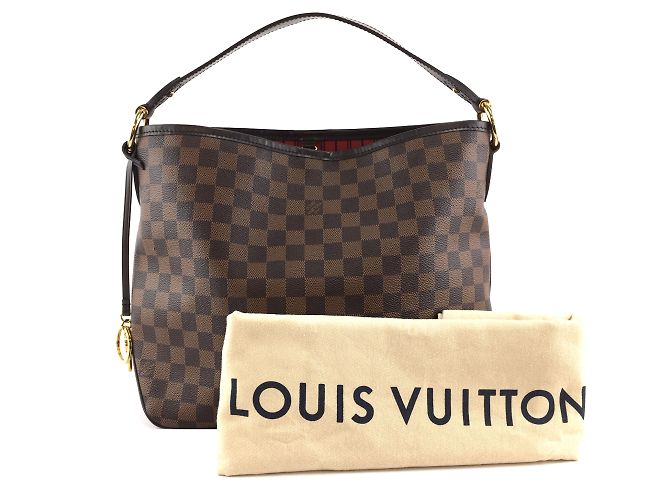 Louis Vuitton Delizioso PM Damier Ébène Canvas Marrone - vista 2