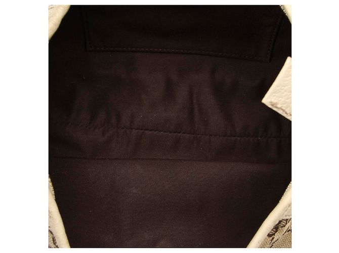 Pochette Abbey D-Ring in tela GG marrone Gucci - vista 5