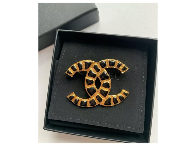 Cambon Chanel CC Negro Dorado - vista 3