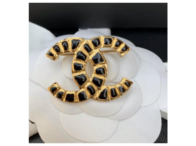 Cambon Chanel CC Negro Dorado - vista 4