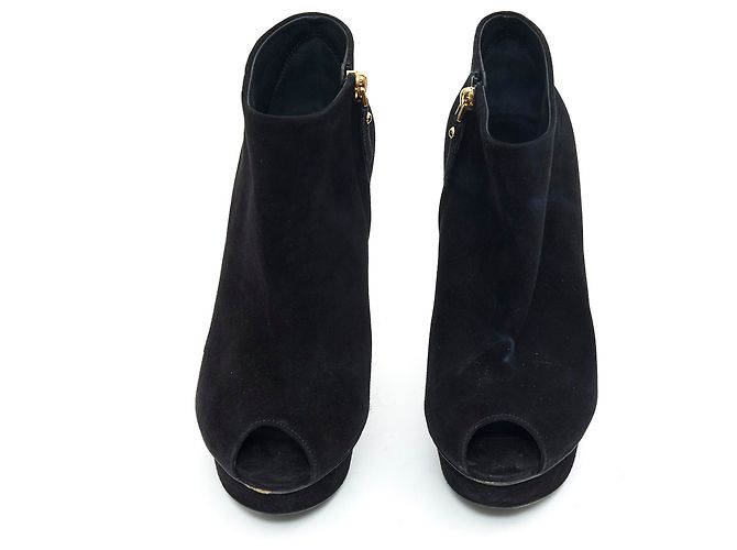 Louis Vuitton BLACK SUEDE GOLD FR37 - view 3