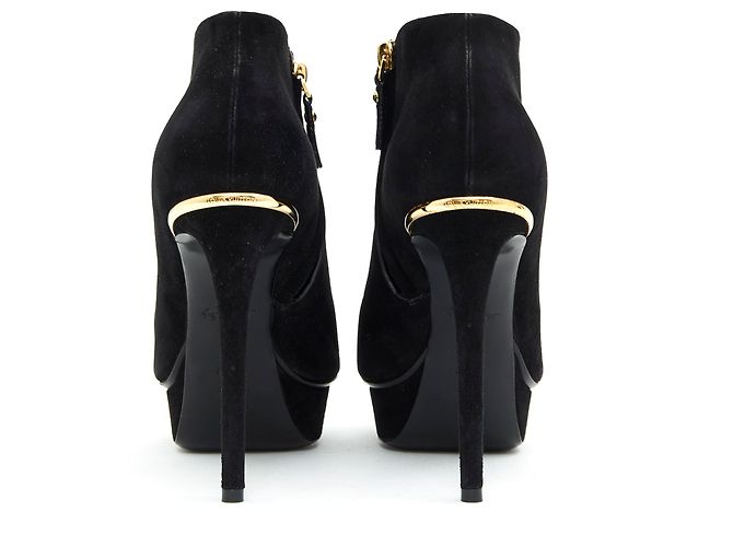Louis Vuitton BLACK SUEDE GOLD FR37 - view 4