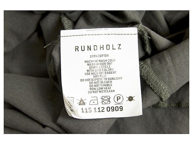 Rundholz Bodycon sin mangas sin mangas de algodón con longitud asimétrica gris sz S - vista 5
