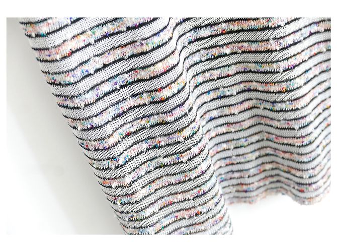 Chanel SS11 Candy Stripe Boulce Strickkleid Mehrfarben - Ansicht 2