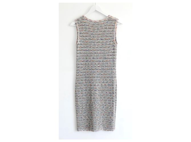Chanel SS11 Candy Stripe Boulce Strickkleid Mehrfarben - Ansicht 3