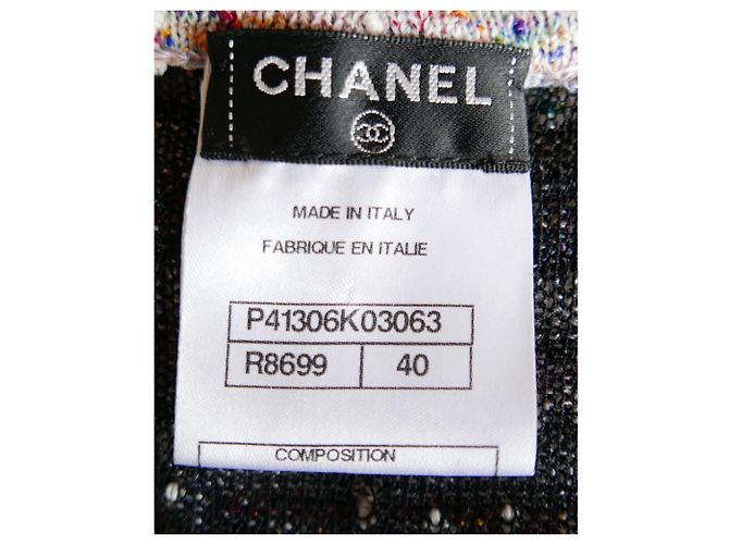Chanel SS11 Candy Stripe Boulce Strickkleid Mehrfarben - Ansicht 6