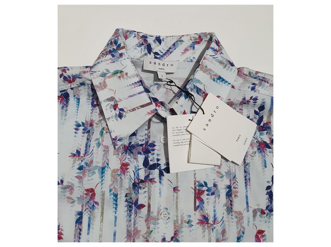 Camicia Sandro in cotone floreale Multicolore - vista 3
