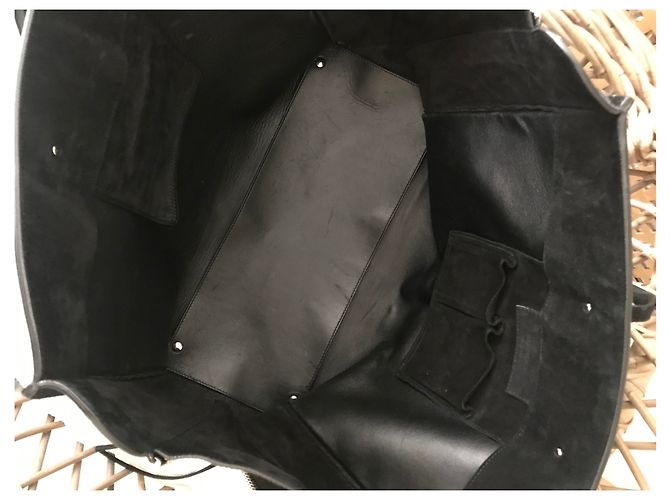 City Borsa a mano Balenciaga Paper A4 Zip in pelle nera Nero - vista 5