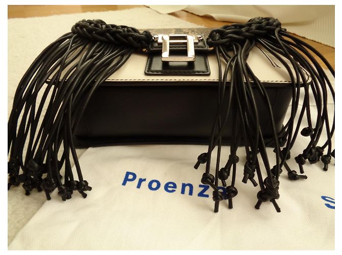 Borsa a tracolla Proenza Schouler Hava Chain in pelle crema Crudo - vista 3